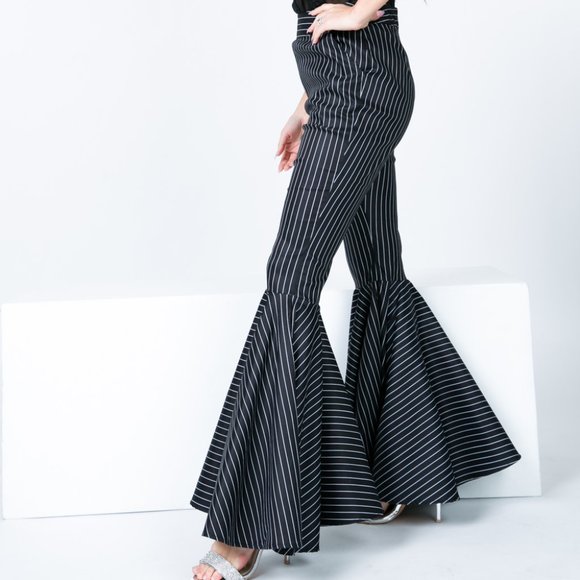 Black Stripe Prissy Pants - Picture 5 of 6